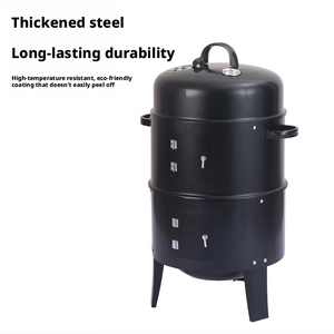 Barbecue a Carbone 3 in 1 per Esterni, Griglia Affumicatore Portatile per Giardino e Campeggio - Product Image 2