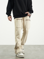 Pantalon Cargo avec Étiquette Personnalisée Vente en Ligne Drop Ship Stock Cargo Micro Pantalon en Daim Pantalon pour Homme