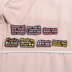 Broches en émail avec proverbes amusants, badges de revers sur le thème de l'anxiété sociale, broches sur la santé mentale, vente en gros, cadeau - Product Image 3