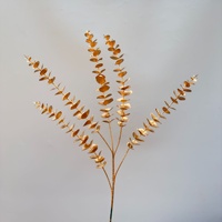 AYOYO Branches de lotus artificielles faites à la main en feuille d'or, longues tiges, style moderne, écologiques, pour mariage, Noël, décoration intérieure