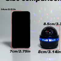 Projecteur LED Ciel Étoilé USB, Lampe Boule Magique, Lumières de Noël Lune et Étoiles, Décoration d'Ambiance pour la Maison et la Chambre