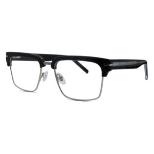 Occhiali da vista Vintage classici da uomo in metallo ibrido acetato montatura occhiali da uomo in stile Business - Product Image 6