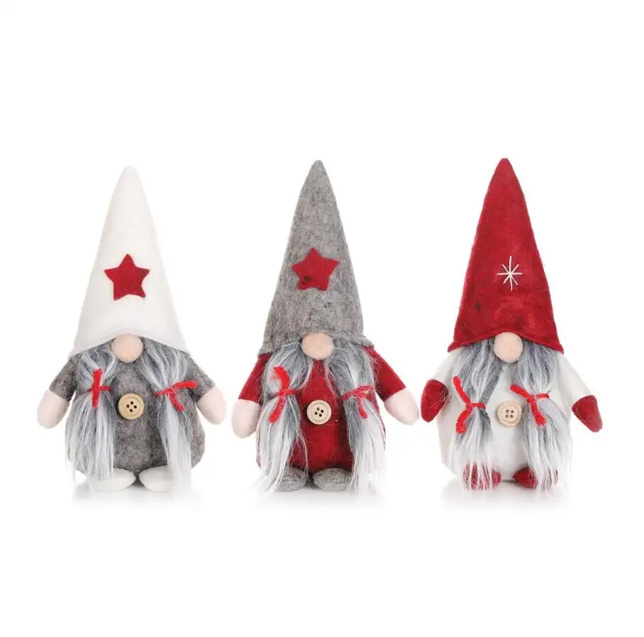 New Christmas 2022 Faceless Doll Decorations Cartoon Children's Plush Toy Christmas Gnome For Christmas Decorations