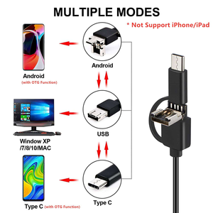 Cámara Endoscópica Industrial 3 en 1 HD 480P 5.5mm 5M con Cable Rígido IP67 USB para Inspección, Compatible con Android, Windows y Mac - Product Image 2