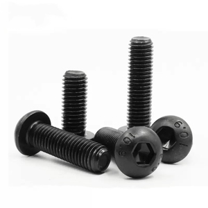 M2 M3 M4 M5 M6 M8 ISO7380 grado 10.9 acciaio ossido nero tondo testa esagonale bulloni viti a bottone - Product Image 6