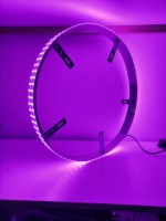 Kingshowstar 2022 NOUVEAU Kit de 4 anneaux lumineux LED RGBW à changement de couleur pour jantes de roues de 17 pouces à quatre rangées avec Bluetooth