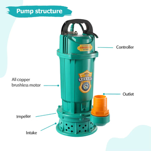 Bomba de Agua <span class=keywords><strong>Solar</strong></span> Sumergible de 750w, <span class=keywords><strong>Kit</strong></span> de Bomba de Corriente Continua con Controlador para Estanques de Jardín, Riego Agrícola - Product Image 2