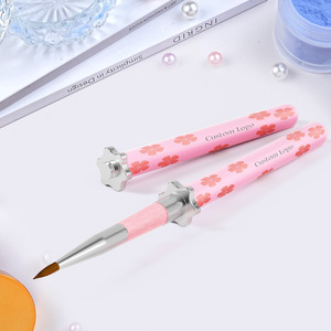 Pinceaux à liner pour nail art, ultra fins, rose, 7/9/11/15/20 mm, personnalisés, synthétiques/en poils de Kolinsky, <span class=keywords><strong>extra</strong></span> fins, pour nail art - Product Image 6