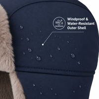 Chapeau Ushanka Enfant en Gros, Chapeau d'Hiver Aviateur Doublé en Fausse Fourrure avec Cache-Oreilles pour Garçons et Filles, Fournisseur de Chapeaux Personnalisés avec Logo