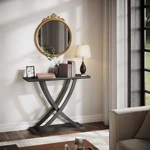 Modern minimalist entryway decorative wall table, entryway table, living room Nordic style wall-mounted wooden shelf, wholesale - Product Image 2