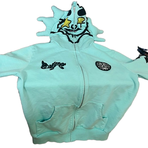 Fabricants de sweats à capuche personnalisés avec votre logo, style Glo Gang, en molleton 100% coton épais, coupe ample streetwear sans cordon, ourlet brut, idéal pour l'hiver - Product Image 1