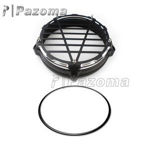 7 "Negro/plata/gris aluminio motocicleta faro bisel anillo embellecedor para <span class=keywords><strong>BMW</strong></span> <span class=keywords><strong>R</strong></span> <span class=keywords><strong>NineT</strong></span> 2014-2019 R9T <span class=keywords><strong>Scrambler</strong></span> 2014-207 - Product Image 2