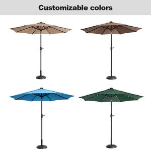 Sombrilla de aluminio para exteriores con mesa, mesa de comedor para <span class=keywords><strong>Patio</strong></span>, silla de mimbre, sombrilla de Hotel, muebles, uso Exterior de Hotel - Product Image 6