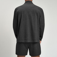 Blouson Bomber Tricoté Bicolore Personnalisé OEM pour Hommes et Femmes, Idéal pour le Sport, le Fitness, le Yoga, les Activités de Plein Air, les Trajets Quotidien et la Randonnée – Doux et Confortable