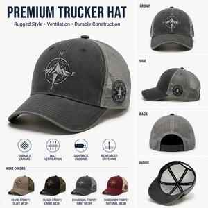 Unisex Fashionable Sporty Trucker <b>Hat</b> Casual Plain Mesh Design Rubber Oxford for Streetwear Dad <b>Hats</b> Hip Hop for Men - Product Image 1