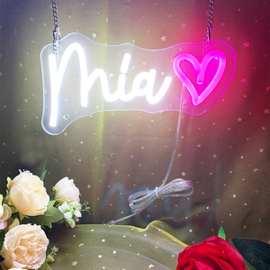 Letrero de Neón Personalizado, Letrero Luminoso RGB Regulable, Decoración de Pared para Dormitorio, Bodas, Cumpleaños, Bares y Negocios - Product Image 6