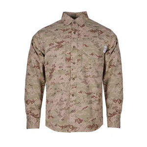 メンズFR作業服シャツ |   綿88％ ナイロン12％ |   NFPA 2112 認定 |   カスタムロゴOEM - Product Image 2