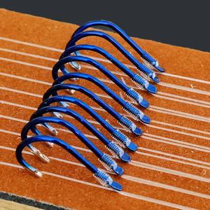 Hameçons de pêche Ise Ni Gold Sleeve 50 cm, double hameçon noué à la main pour la pêche à la carpe en eau douce en fond. - Product Image 4