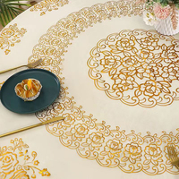 Nappe ronde en PVC, nappe en plastique pailletée, nappe à paillettes