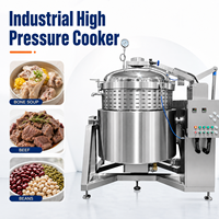 Autocuiseur Industriel Grande Capacité pour Soupe, Viande, Poulet, Bouillon - Équipement de Cuisine Professionnel à Vapeur Haute Pression