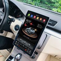 Autoradio multimédia Android double DIN universel 12,8 pouces avec écran tactile rotatif à 100 degrés, prise en charge de l'affichage 4K, lecteur stéréo pour voiture