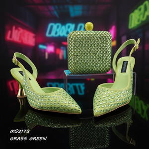 Ensembles Italiens de Chaussures et Sacs de Mode en Vente Pas Cher, Kits Assortis à Talons Hauts pour Soirée, <span class=keywords><strong>Acheter</strong></span> des Sacs de Fête en Ligne, Fournisseur Or - Product Image 1