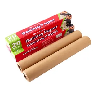 Kertas pembungkus gulungan kertas kue ramah lingkungan kustom untuk kertas pelapis makanan kertas mentega