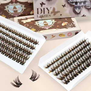 Lakanaku Diy <b>Lashes</b> Puppy Brown <b>Cluster</b> False Eyelashes Reusable 120 Pairs - Product Image 2