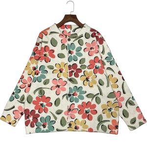 <span class=keywords><strong>Cardigan</strong></span> in Maglia da <span class=keywords><strong>Donna</strong></span> per Tutte le Stagioni, Versatile con Bottoni Frontali, <span class=keywords><strong>Oversize</strong></span>, Stile Vintage Boho con Stampa Floreale, Morbido per Uso Quotidiano - Product Image 3