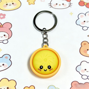 Juguete Antiestrés <span class=keywords><strong>de</strong></span> Venta al por Mayor, Lindo Peluche <span class=keywords><strong>de</strong></span> Dibujos Animados con Forma <span class=keywords><strong>de</strong></span> Dumpling, Bola Antiestrés con <span class=keywords><strong>Llavero</strong></span> - Product Image 4
