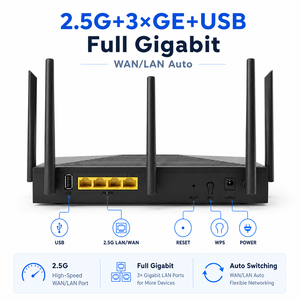 เราเตอร์ฮอสคอมระดับองค์กร รองรับ SSID MU-MIMO WPA3 สมาร์ทเมช OCMI ความเร็วสูง MLO WiFi 7 AX3000 ดูอัลแบนด์ เมชไฟร์วอลล์ พร้อม QoS - Product Image 5
