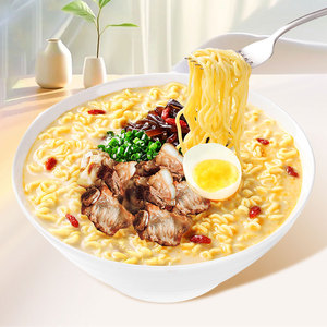 Nouilles instantanées chinoises Wuhe Yimian à saveur populaire 2024, auto-chauffantes, moelleuses, faibles en <span class=keywords><strong>calories</strong></span>, soupe de nouilles aux côtes de porc mijotées, boîte de ramen - Product Image 3