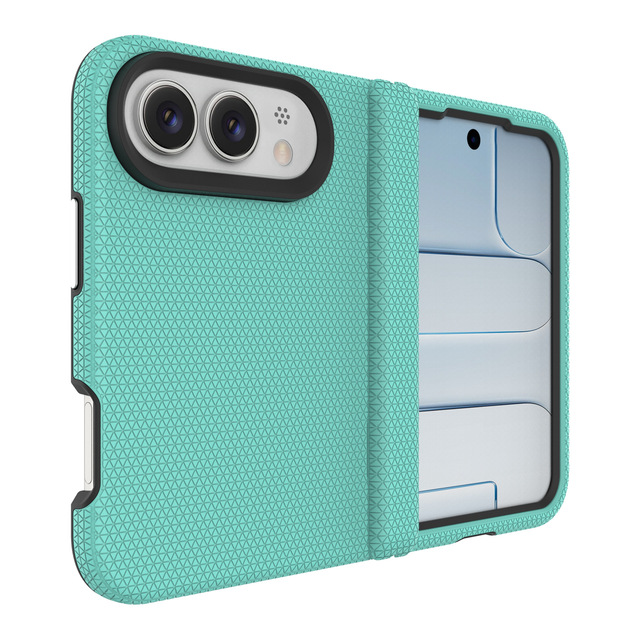 New Hinge Protection Full Coverage Hard Back Panel Dual-layer Folding Integrated Shockproof Mobile Phone Case for iPhone 18 Duo