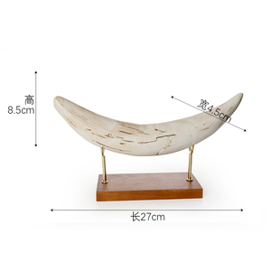 Ornement en résine <span class=keywords><strong>Tigre</strong></span> à dents <span class=keywords><strong>de</strong></span> <span class=keywords><strong>sabre</strong></span> SKE58, artisanat artistique pour présentation sur étagère et souvenir - Product Image 2