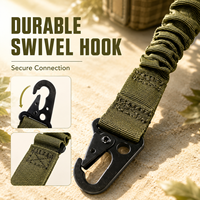 Sangle tactique réglable à deux points avec attaches pivotantes, accessoires tactiques très vendus