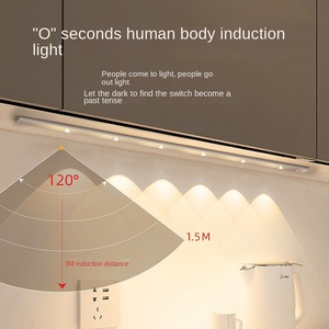 แท่งไฟเซ็นเซอร์ร่างกายมนุษย์ LED อัจฉริยะแบบบางเฉียบความยาว: 40ซม. โคมไฟหนังสือสีเงินตั้ง LED - Product Image 4