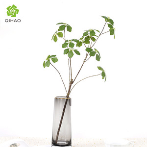 Hojas Artificiales de Guanyin Qihao, Flores de Seda Plástica, Arreglo para Jarrón, Decoración de Interiores para Bodas, Vegetación de Alta Simulación - Product Image 4