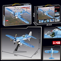 Nuevo Kit de Modelo de Avión de Plástico a Escala 1/48 F4u Corsair, Soporte para Avión, Juguete de Construcción de Aviones de Combate para Niños