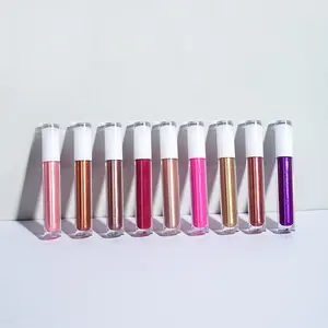 Lang anhaltender Gebrauch 24 Stunden 12 ml schmackhafter Geschmack Glitter glänzend mollig Lippenstift Lipgloss