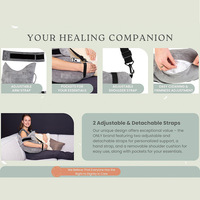 Almohada para el manguito rotador con bolsillo para dormir después de cirugía de hombro, almohada ajustable de soporte para el brazo