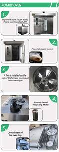 Machines de boulangerie complètes, ensemble industriel complet, fours à pain et à gâteaux, fours rotatifs pour la boulangerie, en vente - Product Image 3