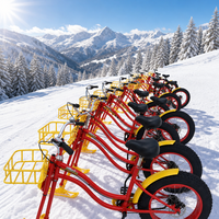 Vélo à neige pour enfants, luge sans moteur, équipement de divertissement pour station de ski