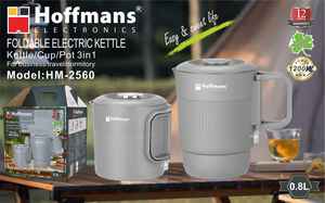 ホフマンズブランド 0.8L ミニ折りたたみ式電気ケトル 1200W ポータブルトラベルポット <span class=keywords><strong>3</strong></span> in 1 シリコン製ウォーターボイラー ナイジェリアプロモーション用 - Product Image 3