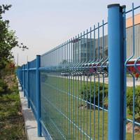 Clôture Décoratif Clôture De Soudage Machine Offre Spéciale Aluminium Picket Vertical 3D CLÔTURE Maille Pvc Enduit Principale Porte De Fer Conceptions ISO9001