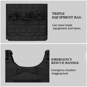 เสื้อเกราะยุทธวิธี ARTEX รุ่นใหม่ Chaleco Tactico ระบบ Molle  ผ้าไนลอน 1000D  สำหรับใส่แผ่นเกราะ  สีดำ  สำหรับฝึกซ้อม ผู้ชาย ล่าสัตว์กลางแจ้ง - Product Image 5