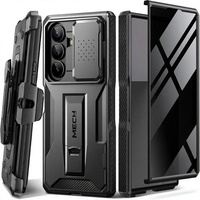 Étui TONGATE Armor Design TPU+PC pour Z Fold 7 avec protection d'écran anti-espion intégrée, cache-caméra coulissant et support – Qualité anti-espion