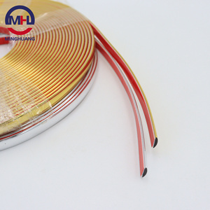 MH colore oro flessibile Pvc bordo della fascia della parete striscia autoadesiva di <span class=keywords><strong>plastica</strong></span> di rivestimento <span class=keywords><strong>per</strong></span> piastrelle di tenuta striscia di rivestimento <span class=keywords><strong>per</strong></span> <span class=keywords><strong>mobili</strong></span> - Product Image 3