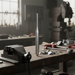 Cincel de acero al vanadio 366 1/8 con vástago hexagonal para trabajar metales - Product Image 3