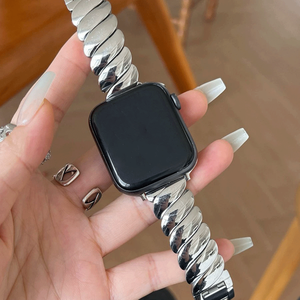 Unique 2025 elegante <span class=keywords><strong>mujer</strong></span> correa de <span class=keywords><strong>reloj</strong></span> de Metal inoxidable para <span class=keywords><strong>Apple</strong></span> <span class=keywords><strong>Watch</strong></span> Series 10 9 8 7 6 <span class=keywords><strong>5</strong></span> 4 42mm 46mm 45mm pulsera de <span class=keywords><strong>mujer</strong></span> - Product Image 2