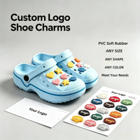 Breloques de chaussures personnalisées en PVC imprimées UV en gros, motifs papillons et animaux tendance, pour décorations de sabots et sandales